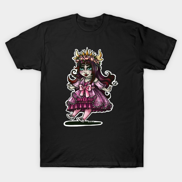 Cracked Doll Demon T-Shirt by Labrattish